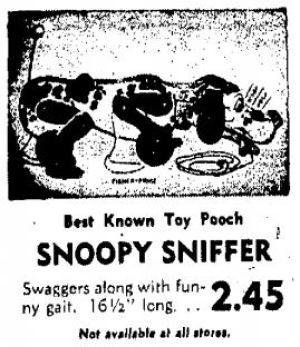 Wisconsin State Journal toy ads: 1950s